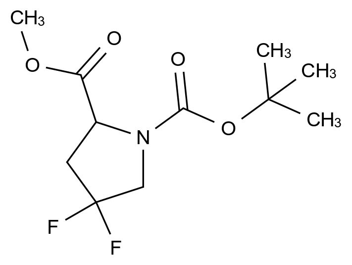 1000313-00-7_4,4-difluoro-pyrrolidine-1,2-dicarboxylic acid 1-tert-butyl ester 2-methyl ester