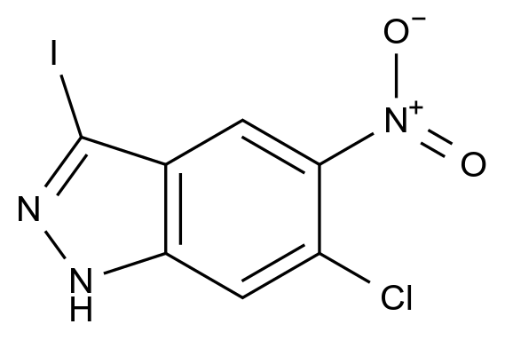 1000342-47-1_6-Chloro-3-iodo-5-nitro-1H-indazole